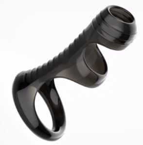 Textured Penis Sleeve with Extender (One Piece)