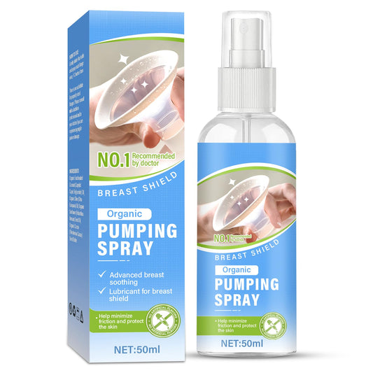 NHZ Pumping Spray Organic Breast Pump Spray Vegan Lubricant for Shield and Pump Flange No Lanolin Natural Ingredients 50 ml