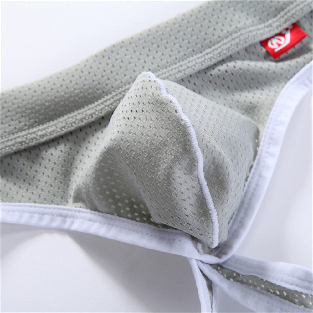 Men's Breathable Mesh Thong G-String Briefs Lingerie