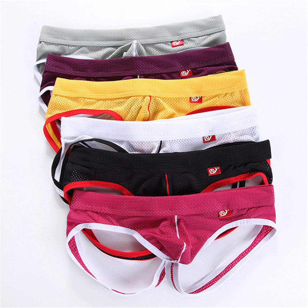 Men's Breathable Mesh Thong G-String Briefs Lingerie