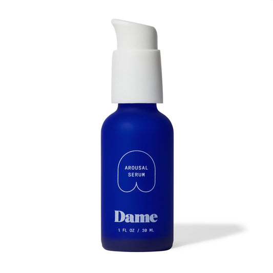 Dame Products Arousal Serum for Women Massage Oil Pleasure Feeling Organic Vegan pH Balanced Lickable Edible with Earthy Scent