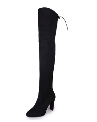 2020 Stylish Pointed Toe High Heel Knee Boots