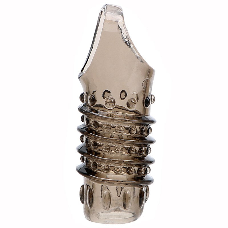 Men's Wolf Tooth Locking Crystal Penis Ring