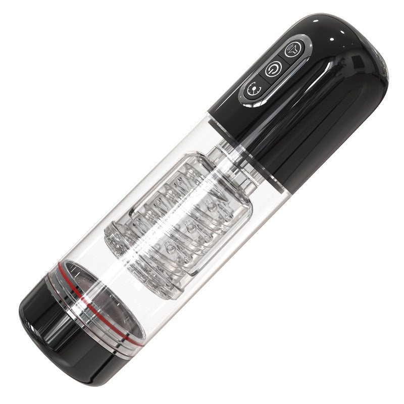 "Automatic Stretching Rotating Male Masturbation Cup"