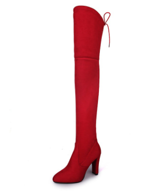 2020 Stylish Pointed Toe High Heel Knee Boots
