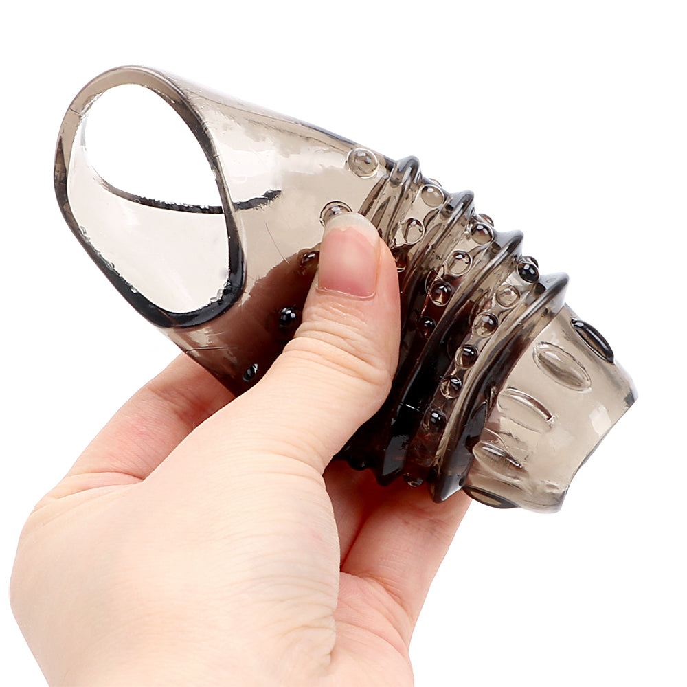 Men's Wolf Tooth Locking Crystal Penis Ring