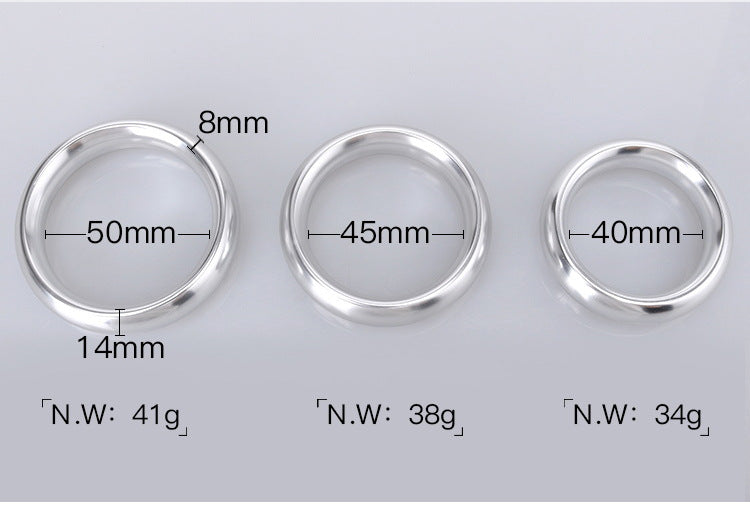 Metal Stainless Steel Penis Ring - Delay and Locking Toy