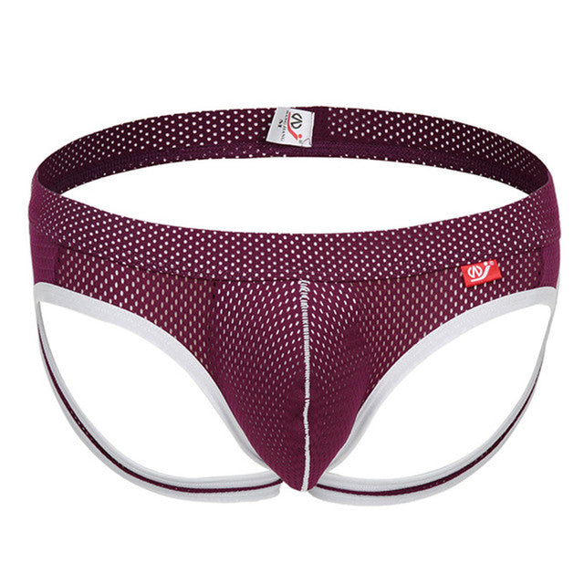 Men's Breathable Mesh Thong G-String Briefs Lingerie
