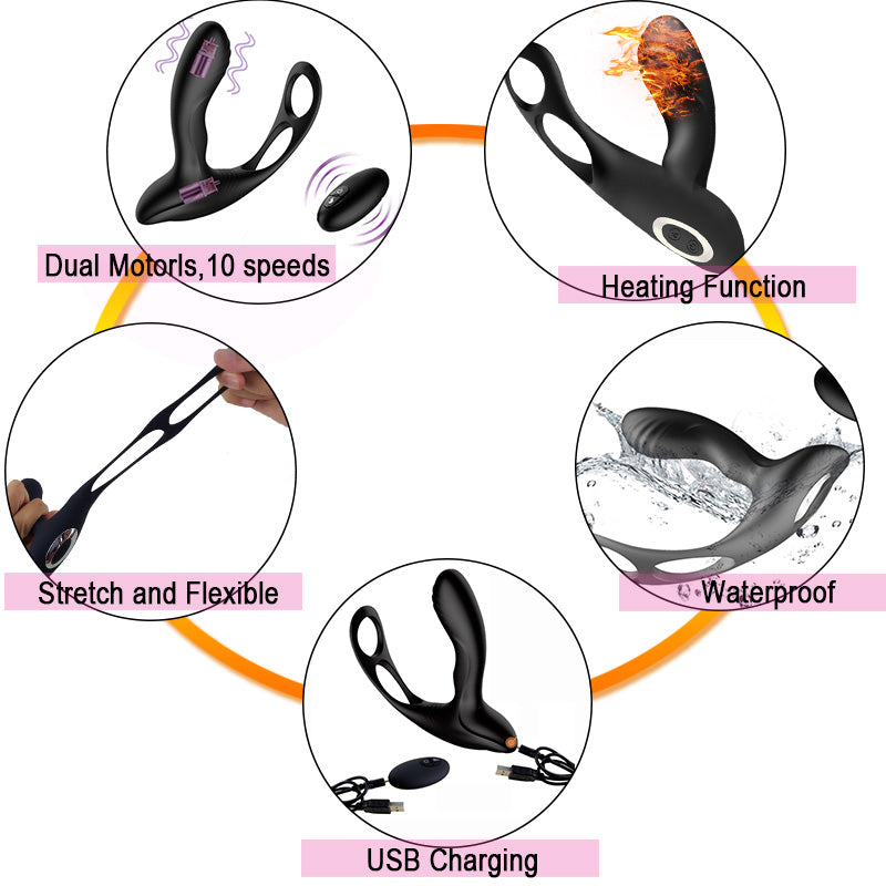 Prostate Massager and Vibrating Anal Plug for Adults