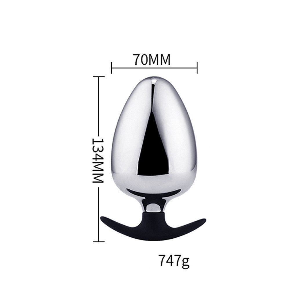 Large Metal Butt Plug for Adult Pleasure and Expansion