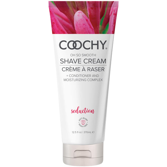 Coochy Intimate Shaving Cream | Shave Conditioner & Moisturizer for Face & Body | Ideal for Sensitive Skin Care Anti-Bump | Seduction 12.5 oz