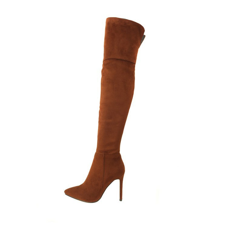 Knee-High High Heeled Women's Boots