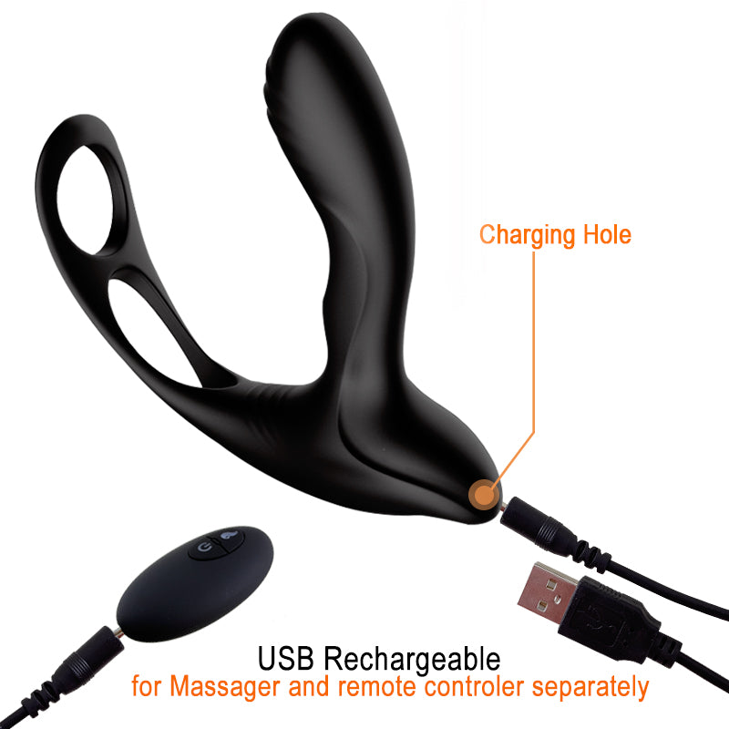 Prostate Massager and Vibrating Anal Plug for Adults