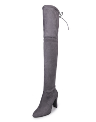 2020 Stylish Pointed Toe High Heel Knee Boots