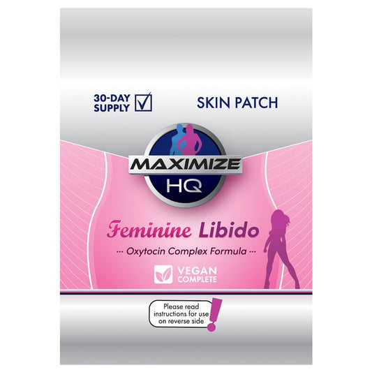 MAXIMIZE HQ Female Intimacy Patches - Oxytocin Formula Complex - Supports Love and Trust - Female Performance Enhancement Support - 8 Hour Time-Release - Gluten Free