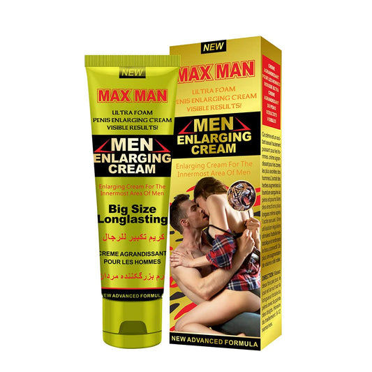 Mens Massage Cream Penis Becomes Longer Thicker Enhancement Men Energy for Care Delay Performance Boost Strength (50g) (Yellow)