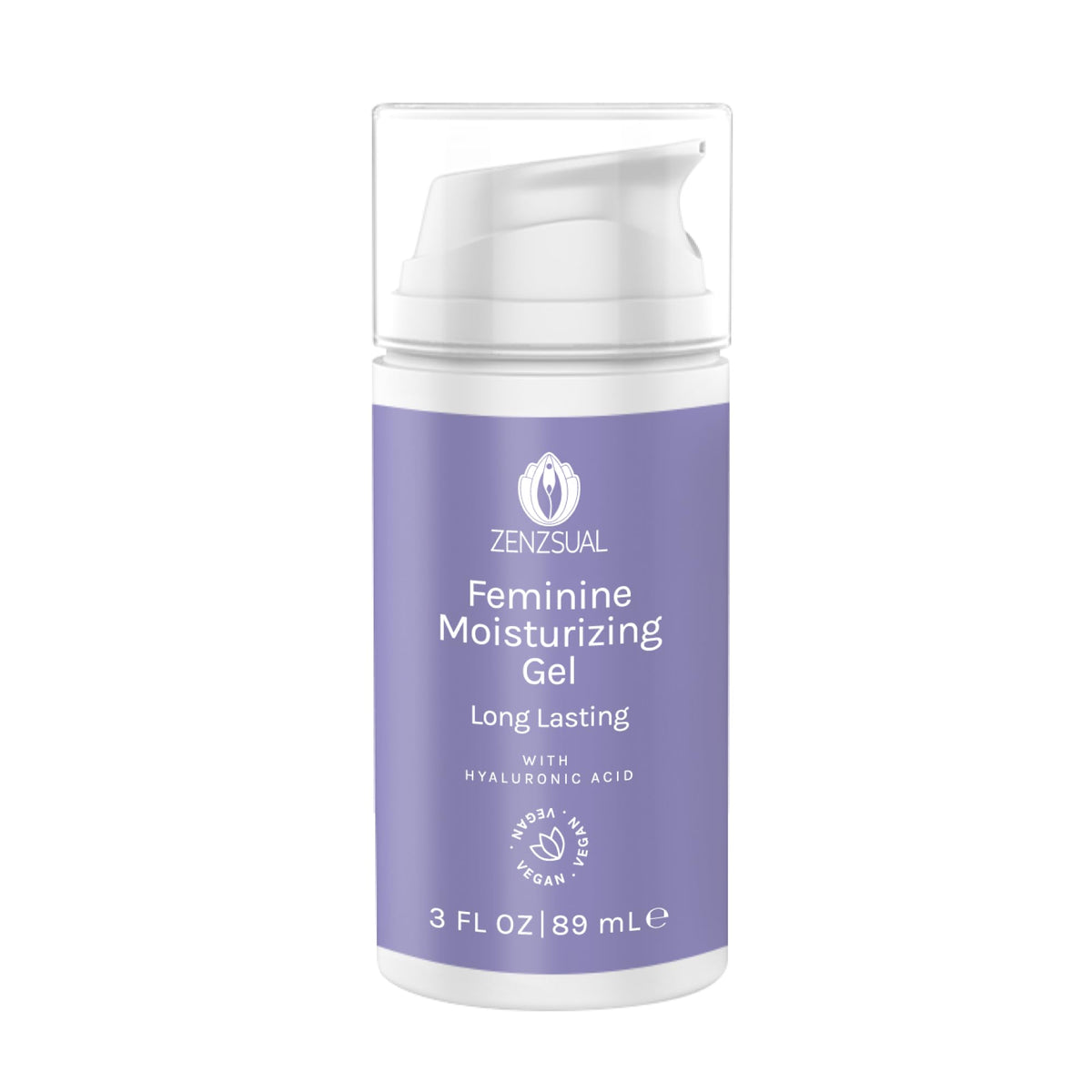 ZENZSUAL Vaginal Moisturizer Gel with Hyaluronic Acid pH Balanced Water-Based for Women- Long Lasting Feminine Moisturizing – Hydrates Protects Regenerates your Intimate Area (3 Fl Oz – 89 ml)