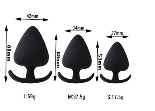 5-Piece Anal Plug Set with Vibrating Eggs for Adults