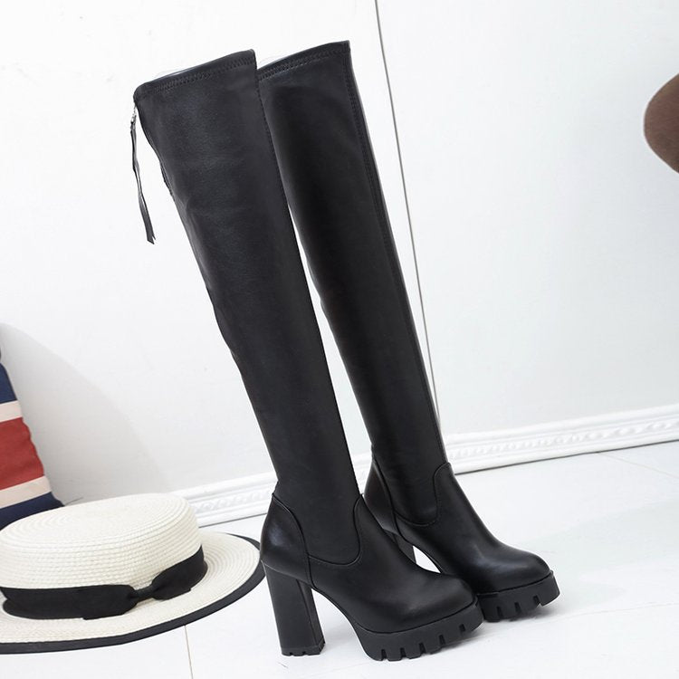 Women's Slimming High Heel Knee-High Boots