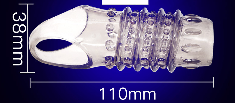 Men's Wolf Tooth Locking Crystal Penis Ring