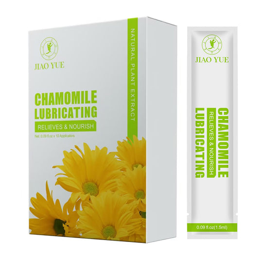 Vaginal Chamomile Moisturizer | Long-Lasting Dryness & Discomfort Relief | Intimate Moisturizing Feminine Lube | 10 Pre-Filled Disposable Massage Gels