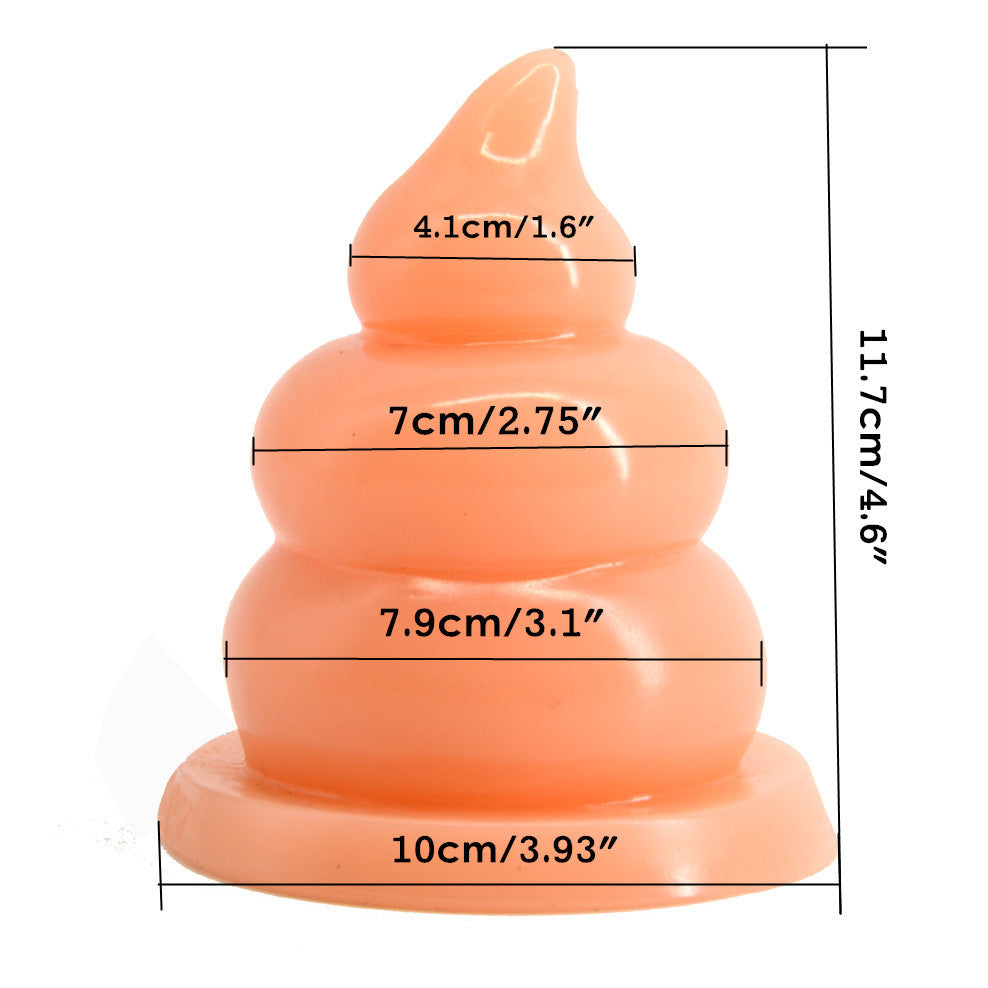 Realistic Adult Toy with Butt Texture and Anal Plug